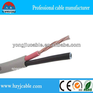 Apartamento sólido cable, aislamiento de pvc, 2 núcleos de alambre - Product Image 1