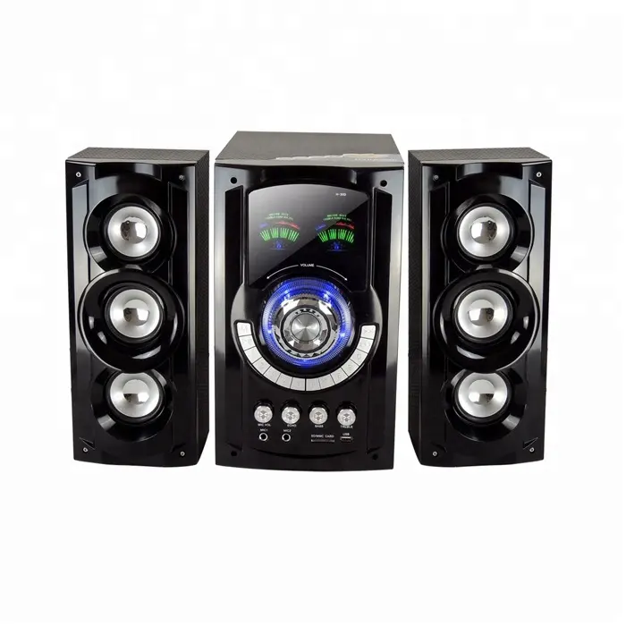 Wireless Stereo Saluran Home Theater Karaoke Suara Sistem Speaker 2.1
