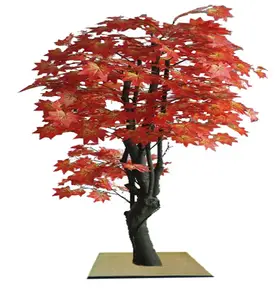 高品质廉价人造红色日本枫树