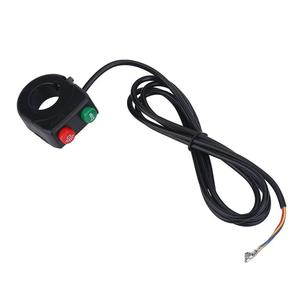 2 in 1 <span class=keywords><strong>Moto</strong></span> Corno Faro Interruttore di Pulsante di Controllo Presa di <span class=keywords><strong>Manubrio</strong></span> per Bici Elettrica Scooter - Product Image 3