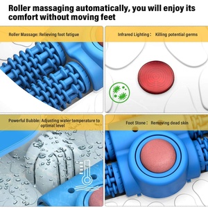 Masajeador de baño con piedra para pies, electrodoméstico portátil de calentamiento rápido para pies, para Spa, novedad
