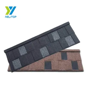 Top Sale Colorful Sand metal roofing shingles/Price Malaysia Stone Coated Metal Roof Tile