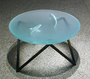 Tablero de mesa de vidrio de 25mm de grosor, losa de vidrio de 1 a 2 pulgadas de grosor, pizarra de vidrio