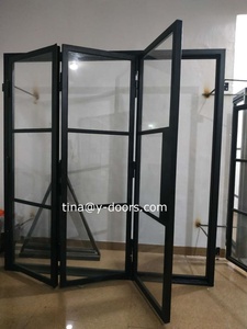 <strong>Rustic</strong> Design Metal Swing Iron French Front <strong>Door</strong> with Tempered Glass - Product Image 6