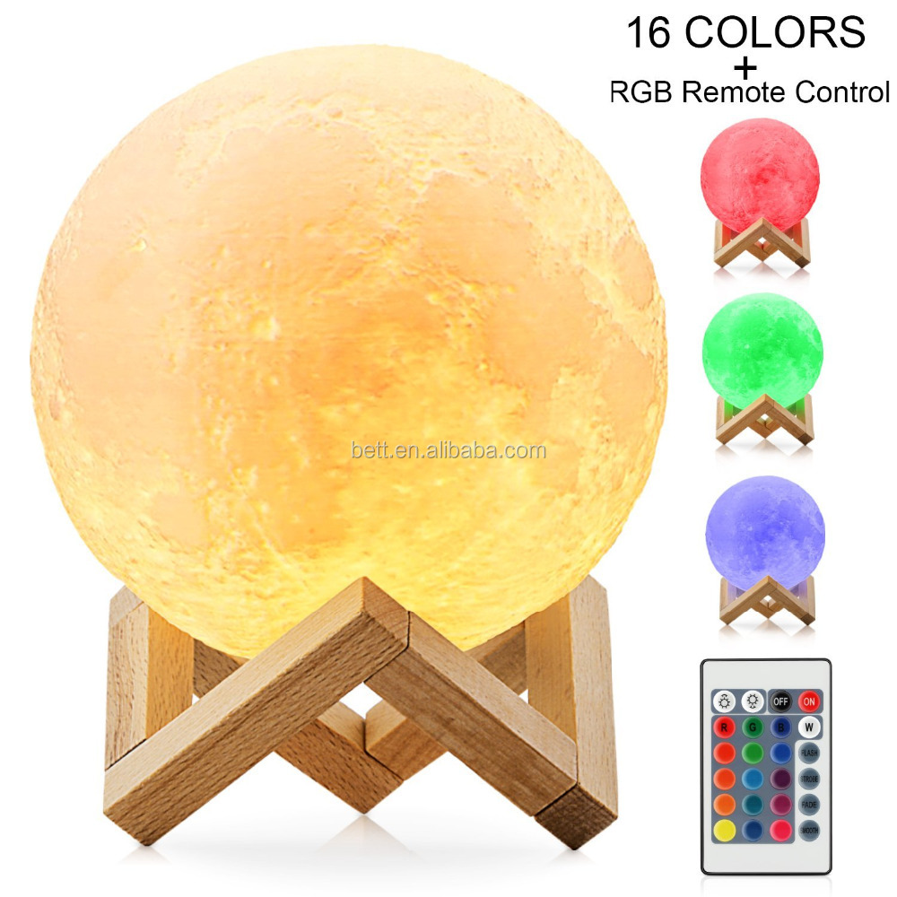 Dimmable 3D Lunar luna creativa 3D visualización tabla Levitating lámpara luna