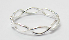 STR108 Anillo Stack de plata esterlina 925 de Tailandia - Product Image 2