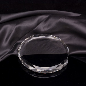 Honor de cristal de vidro facetado papel, redondo diamante borda de corte cristal para a gravura a laser - Product Image 5