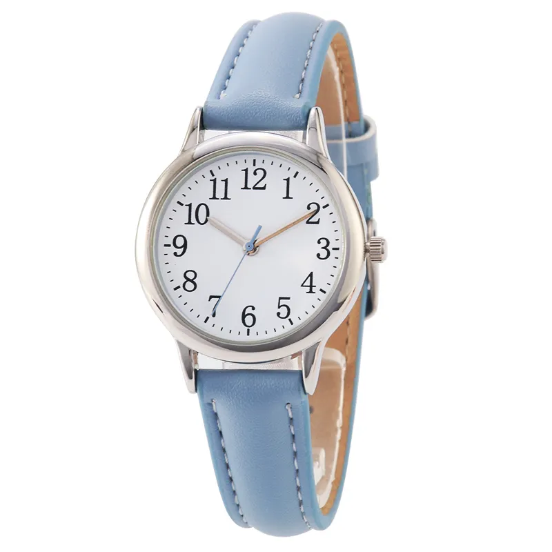 Fazer personalizado couro relógio logotipo gravura aço inoxidável volta pulso quartzo relógio mulheres