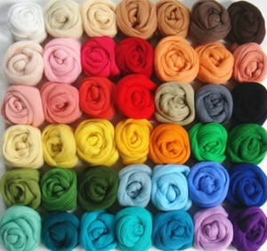 Nhà Máy Giá Siêu Mềm Tinh Khiết Merino Len Tops Multicolor 100% Merino Len <span class=keywords><strong>Chunky</strong></span> Sợi - Product Image 6
