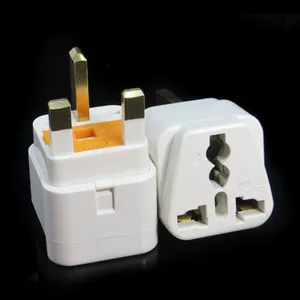 Universal / UK EU US AU Buchse zu Fused UK stecker adapter