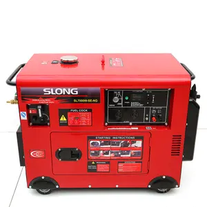 China 220V 5000w 3600rpm engine silent gasoline generators