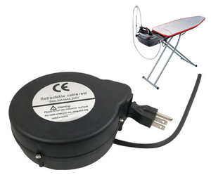 Système de planche <span class=keywords><strong>à</strong></span> <span class=keywords><strong>repasser</strong></span> DYH 5M <span class=keywords><strong>avec</strong></span> cordon d'alimentation extensible durable et enrouleur de câble automatique compact pour appareils électroménagers - Product Image 1