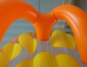 Trong Suốt Inflatable Flip Flop Sông Raft Pool Lilo Nổi Không Khí Nệm - Product Image 2