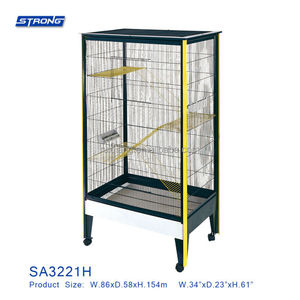 Nouvelle grande <span class=keywords><strong>cage</strong></span> en métal pour animaux de compagnie, <span class=keywords><strong>cage</strong></span> pour <span class=keywords><strong>chinchilla</strong></span>, <span class=keywords><strong>cage</strong></span> pour chat à 3 étages, maison pour animaux de compagnie avec roulettes à vendre SA3221H - Product Image 1