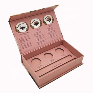 America Cosmetic Eyeshadow Palette Packaging Hardcover Magnetic Flap Closure <strong>Picture</strong> Frame Gift Paper Shadow <strong>Box</strong> - Product Image 1