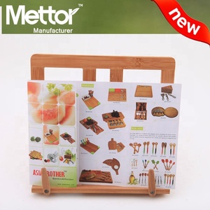 Soporte <span class=keywords><strong>de</strong></span> <span class=keywords><strong>libro</strong></span> <span class=keywords><strong>de</strong></span> madera <span class=keywords><strong>de</strong></span> bambú ajustable Utensilio portátil y plegable para una comodidad <span class=keywords><strong>de</strong></span> lectura óptima - Product Image 4