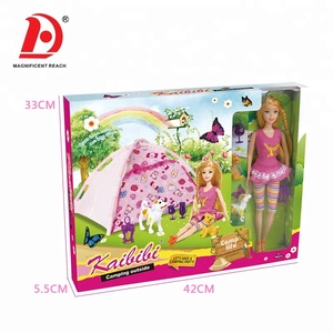 HUADA-Poupée de fille en plastique <span class=keywords><strong>dur</strong></span>, thème camping, 11.5 pouces, à vendre - Product Image 6