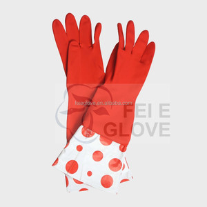Brazalete rojo de látex del hogar a prueba de agua car wash glove empleos en malaysiar - Product Image 5