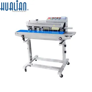 FRBM-810III Hualian Solid Ink Coding Printing Plastic Bag Continuous Band Sealer Packing Sealing Machine