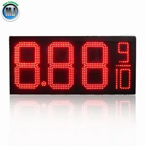 공장 도매 무선 led price board gas 역 흰 색 야외 가솔린 display 7 세그먼트 (segment)