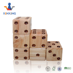 Gigante de madera patio dados césped al aire libre juego <span class=keywords><strong>3</strong></span>,5 pulgadas transporte cubo - Product Image 5