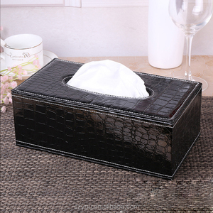 Boîte à mouchoirs en cuir PU de luxe, boîte à mouchoirs <span class=keywords><strong>pour</strong></span> la maison et l'hôtel - Product Image 3