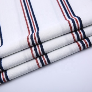 HAHOO-tela de lino fina con estampado a rayas para hombre, tela de camisa de rayón, diseño único, bonito, liso, blanco, rojo, negro, 30S - Product Image 2