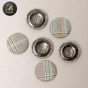 Fabric Cover Button for Garment Flat Plastic Clothing Buttons Combined Button