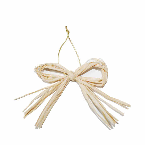 pretied natural decorativev jar raffia bow Alibaba