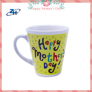Calcomanía amarilla Diseño V Taza <span class=keywords><strong>de</strong></span> café <span class=keywords><strong>de</strong></span> cerámica <span class=keywords><strong>para</strong></span> el regalo del Día <span class=keywords><strong>de</strong></span> la madre Taza <span class=keywords><strong>de</strong></span> regalo - Product Image 2
