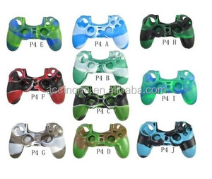 Coque de protection camouflage en silicone pour <span class=keywords><strong>manette</strong></span> <span class=keywords><strong>PS4</strong></span>, étui en silicone camouflage - Product Image 2