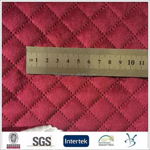 polyester stitch check dot design KS korean velvet with cotton fabric for jacket