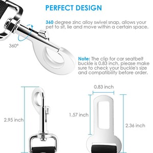 <span class=keywords><strong>Harnais</strong></span> de sécurité ajustable pour le siège de <span class=keywords><strong>voiture</strong></span>, adapté au <span class=keywords><strong>chien</strong></span>, chat, accessoire pour animaux domestiques, laisse de sécurité pour véhicule - Product Image 4
