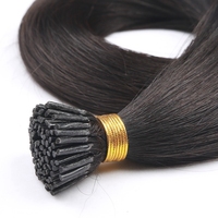 Extensions de cheveux vierges brésiliennes à pointes I en kératine italienne, double trame, alignées sur les cuticules, vente en gros, dropshipping Alibaba