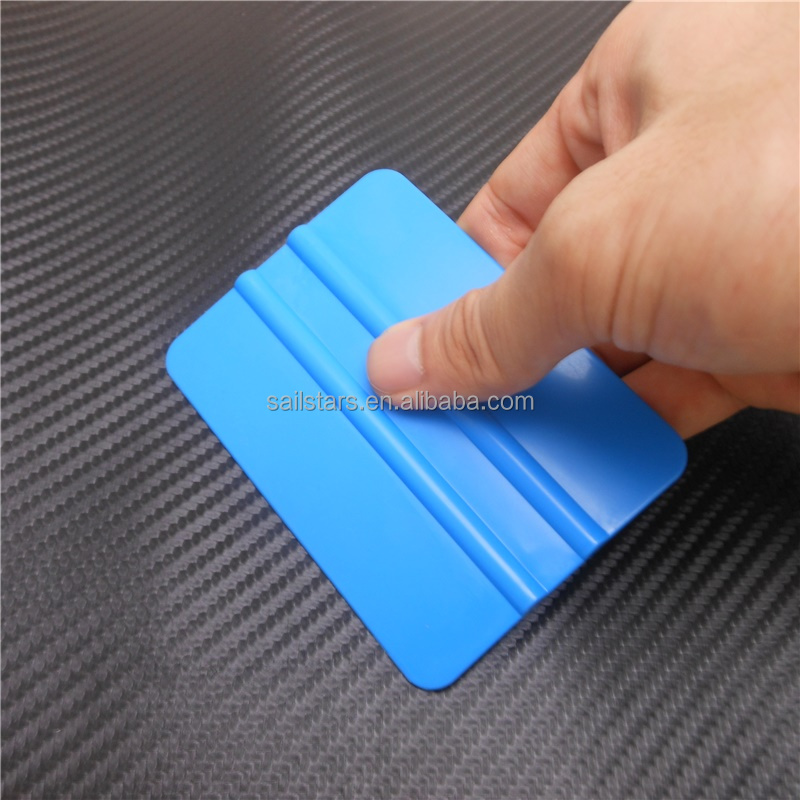 Гибкий синий скребок с логотипом под заказ для упаковки автомобиля
