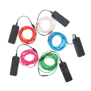 EL wire signs high brightness el lighting wire multi color cheap 3.2mm diameter el wire driver