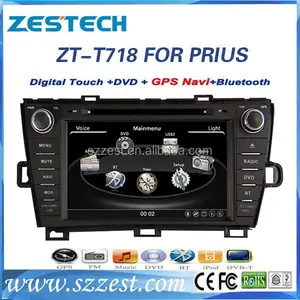 zestech xe dvd oem nhà cung cấp 7 inch hd màn hình cảm ứng xe dvd cho Toyota Prius xe dvd gps hệ thống