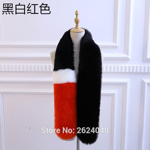 Sciarpa Lunga Ecologica in Finta Pelliccia di Coniglio in Poliestere per Abiti da Sera Invernali da Donna - Product Image 3