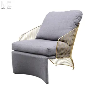 Modern latest design Stainless steel Italy Rodolfo Dordoni luxury Bergere colette metal wire lounge chair armchair for sale