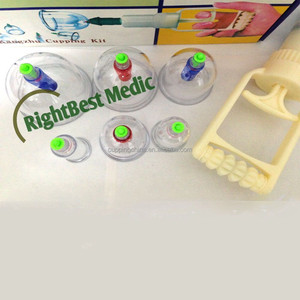 Traditionnelle chinoise KangZhu pompe à main vide ventouses Kit 6 copos thérapie <span class=keywords><strong>de</strong></span> <span class=keywords><strong>Massage</strong></span> du corps - Product Image 5
