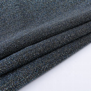 100% polyester vêtement noir stock beaucoup kg à <span class=keywords><strong>tricoter</strong></span> <span class=keywords><strong>lurex</strong></span> maille tissu pour robe - Product Image 3