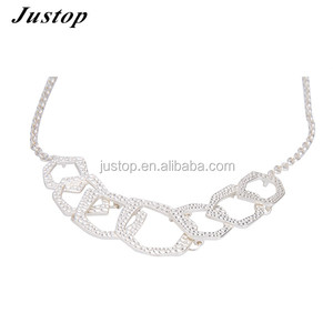Nueva promoción del diseño Hermoso de <span class=keywords><strong>metal</strong></span> cadena <span class=keywords><strong>shourouk</strong></span> collar de la joyería - Product Image 2