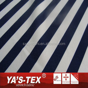 Más de ocho años de historia de fabricación de la raya impreso tejida 2 Way tejido elástico - Product Image 1