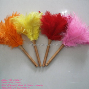 天然ダチョウフェザーダスター木製ハンドル帯電防止ウォッシャブル中国卸売 - Product Image 2