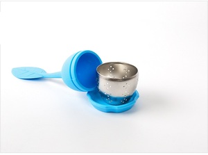 Filtro per tè in Silicone creativo a forma di foglie <span class=keywords><strong>infusore</strong></span> per tè in Silicone <span class=keywords><strong>con</strong></span> filtro per bustine di tè per uso alimentare - Product Image 4