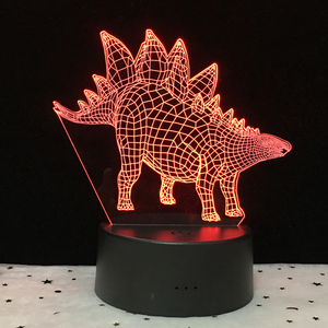 Đèn Ngủ LED 3D Đèn Chiếu Sáng 3D Trực Quan Khủng Long Ánh Sáng Ảo Ảnh Quang Học 7 Màu Thay Đổi Đèn Chiếu Sáng 3D - Product Image 1