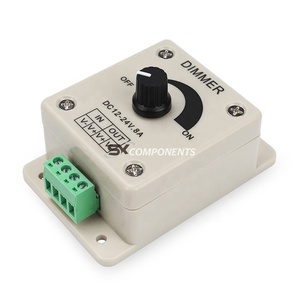 สวิตช์หรี่ไฟ <span class=keywords><strong>LED</strong></span> 12V 24V ตัวควบคุมแรงดันไฟฟ้า8A ตัวควบคุมปรับได้สำหรับสวิตช์หรี่ไฟ <span class=keywords><strong>LED</strong></span> - Product Image 1
