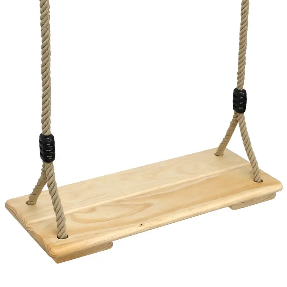 SEDILE altalena in legno Set con Corda & imbottitura del sedile Orso 300KG fuori/Indoor Gioco Divertente 