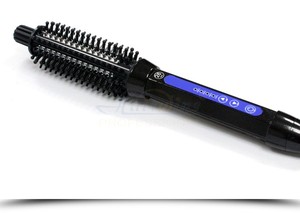 HW-909 2 in 1 ไฟฟ้าพลาสติกรอบผม straightener หวีหมุนผมเกาหลีแปรง as seen on tv - Product Image 3