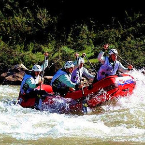 Bateau pneumatique de rafting sportif pour 8 personnes, 3,95 m, certifié CE, usage commercial, eaux vives - Product Image 1